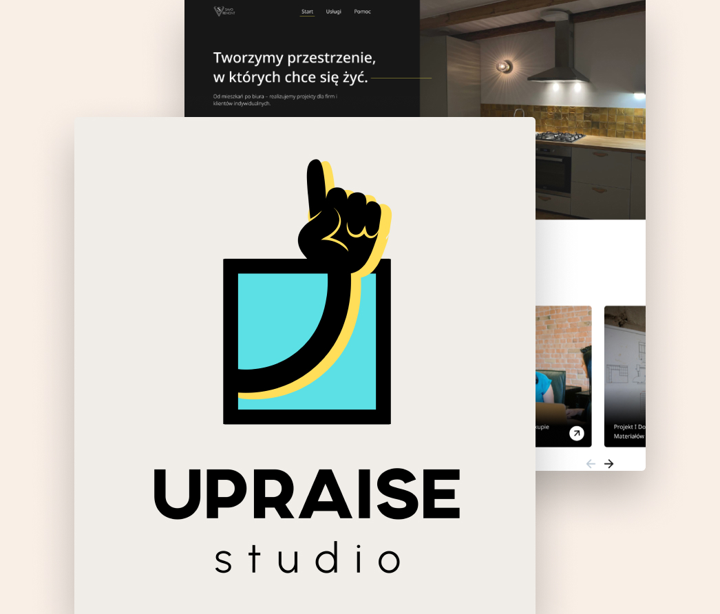 A mockup of a project